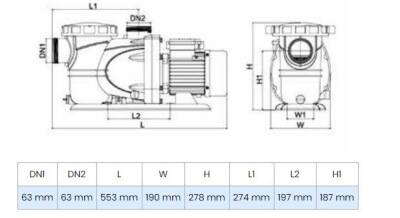 Wilo Pool 1.1M Ön Filtreli Havuz Pompası 11 mss 18 m³/h 220 Volt - 2