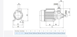 Wilo PV 50M Döküm Gövdeli Preferikal Pompa 0.8 Hp 60 mss 3 m³/h 220 Volt - 2