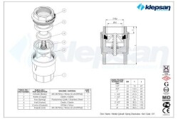 Yaylı Dik Çekvalf (Sessiz Model) 1.1/2'' - 2