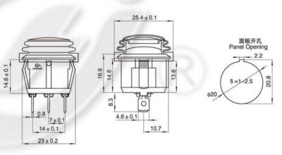 Yuvarlak Körüklü Işıklı Anahtar 10 ADET Turuncu, ON-OFF 3 Pin - Düğme Buton Switch - 4